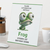 Süße Verrückte Frosch Farm Thema 1. Geburtstag