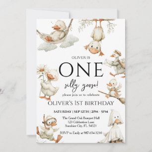 Süße Verrückte Gans, Eine Verrückte Gans 1. Party Einladung