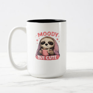 Süße verrückte Humor Grafik Zweifarbige Tasse