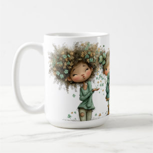 SÜSSE, VERRÜCKTE KLEINE IRLÄNDISCHE MÄDCHEN KAFFEETASSE