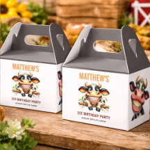 Süße verrückte Kuh Bauernhof Thema 1. Geburtstag