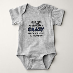 Süße verrückte Oma Leg dich nicht mit mir an Ich z Baby Strampler