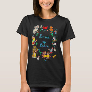Süße verschiedene Tiere, aufgezogen von Büchern, M T-Shirt