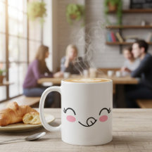 Süße verschlafene Morgen-Tasse