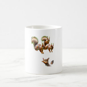 Süße verspielte Eichhörnchen Natur Kaffeetasse