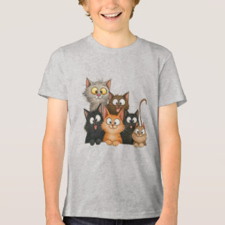 Süße verspielte Katzen Tri-Blend Shirt