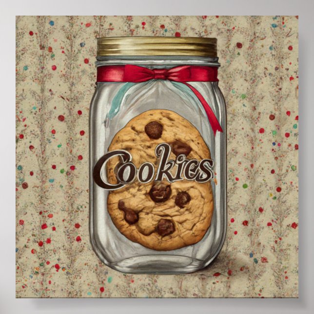Süße Versuchungen: Chocolate Chip Cookie Jar Poster (Vorne)