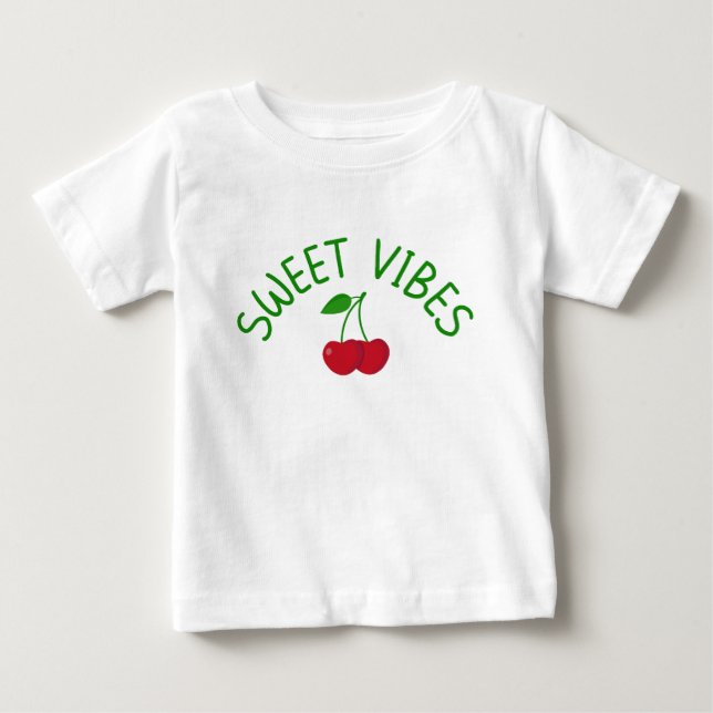 Süße Vibes Baby T-shirt (Vorderseite)