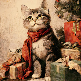 Süße viktorianische Katze 520 Teile Puzzle