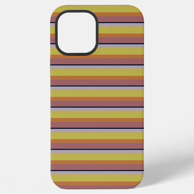 Süße Vintage-Farben Streifen iPhone Hülle (Rückseite)