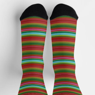 Süße vintage-farbige Streifen Socken