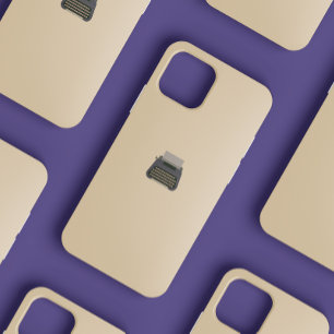 Süße Vintage-Feminine-Minimalist-Schreibmaschine iPhone 12 Mini Hülle