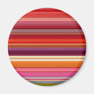 Süße vintage gestreifte Farben Magnet
