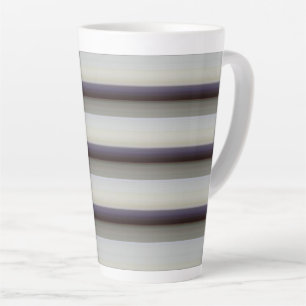 Süße vintage grau blaue Streifen Milchtasse