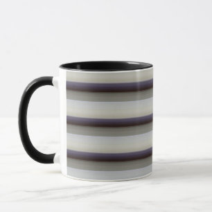 Süße vintage graue blaue Streifen Tasse