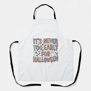 Süße Vintage-Halloween-zu-früh-Typografie-T-Shirt Schürze