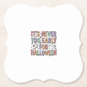 Süße Vintage-Halloween-zu-früh-Typografie-T-Shirt Untersetzer