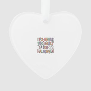 Süße Vintage-Halloween-zu-früh-Typografie-T-Shirts Ornament