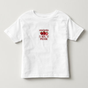 Süße Vintage-Kirsch-Kinder Weiß T-Shirt