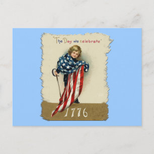 Süße vintage patriotische Produkte Postkarte