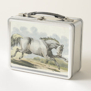 süße Vintage-Pferdeliebhaber Metall Brotdose