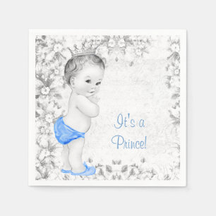 Süße Vintage-Prinz-Baby-Party Serviette