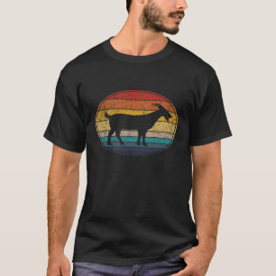 Süße Vintage Retro Liebe Sonnenuntergang Ziege Yog T-Shirt