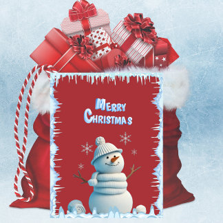 Süße Vintage-Schneemann-Frosty-Weihnachtskarte Mitteilungskarte
