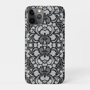 Süße vintage schwarz-weiße Paisley-Muster Case-Mate iPhone Hülle