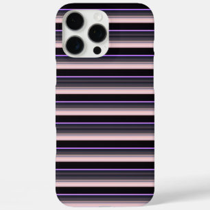 Süße vintage schwarze graue Streifen iPhone 16 Pro Max Hülle