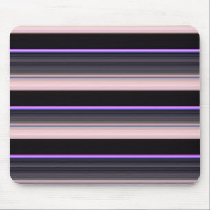 Süße vintage schwarze graue Streifen Mousepad