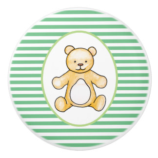 Süße vintage Teddybär-Zeichnung Keramikknauf
