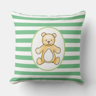 Süße vintage Teddybär-Zeichnung Kissen