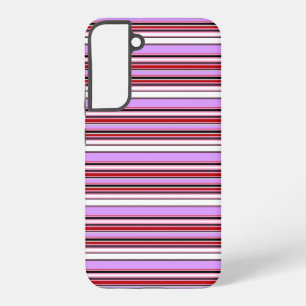 Süße violett rote Streifen Samsung Galaxy Hülle