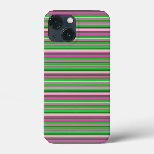 Süße violette grüne Streifen Case-Mate iPhone Hülle (Rückseite)