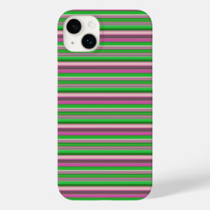 Süße violette grüne Streifen Case-Mate iPhone 14 Plus Hülle