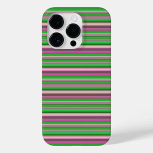 Süße violette grüne Streifen Case-Mate iPhone 14 Pro Hülle