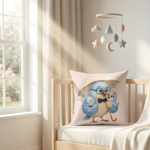Süße Vogel-Familie-Wurfkissen-Geschenk Kissen