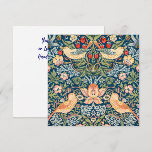 Süße Vögel, Himbeerdieb Vintage-Kunst Einladung