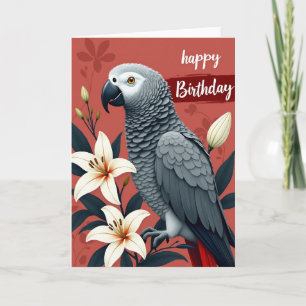 Süße Vogelblütenkarte Karte