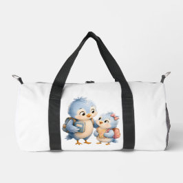 Süße Vogelgeschwister Reisetasche Duffle Bag