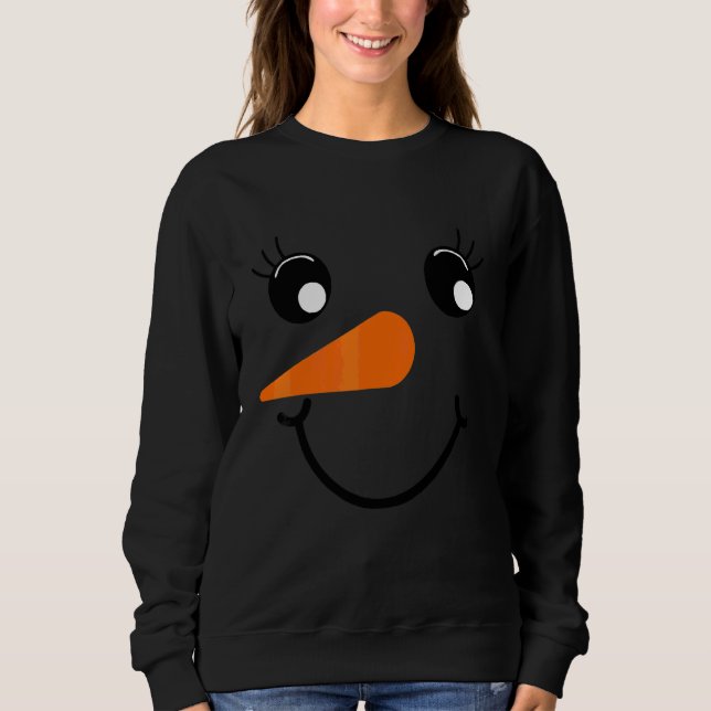 Süße Vogelscheuche Gesicht Herbstsaison Herbst Sweatshirt (Vorderseite)