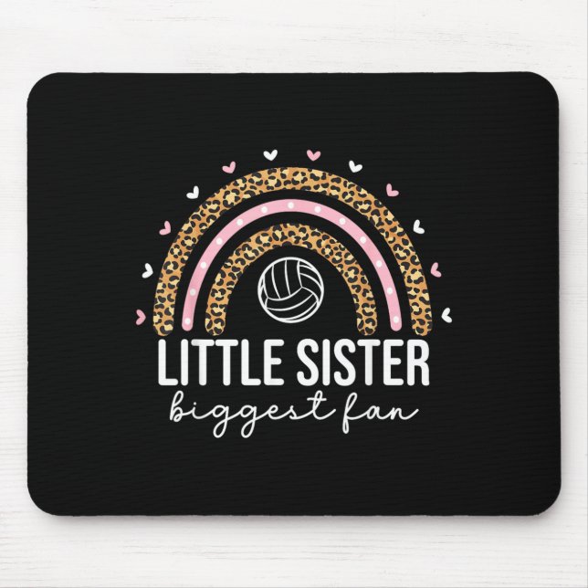 Süße Volleyball-Schwester für Mädchen und Kinder Mousepad (Vorne)