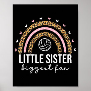 Süße Volleyball-Schwester für Mädchen und Kinder Poster