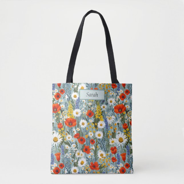 Süße Vorlage Chic Blumen Boho Personalisiert (Vorderseite)