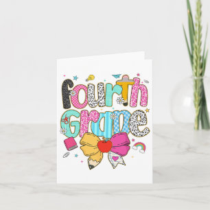 Süße, vornehme Grundschullehrerin Leopard Coquette Karte