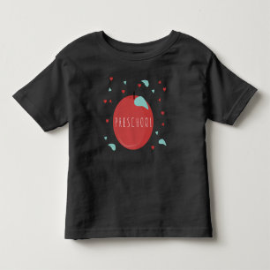 Süße Vorschule Zurück zur Schule Apfel Kleinkind T-shirt