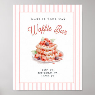 Süße Waffelbar-Junggesellinnenabschied  Poster