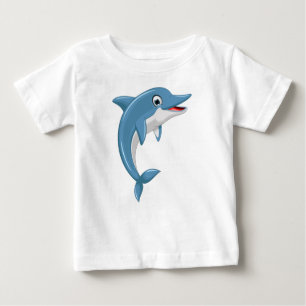 Süße Wal Cartoon-Kunst-67000 Baby T-shirt