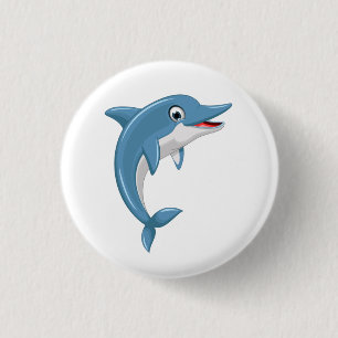Süße Wal Cartoon-Kunst-67000 Button